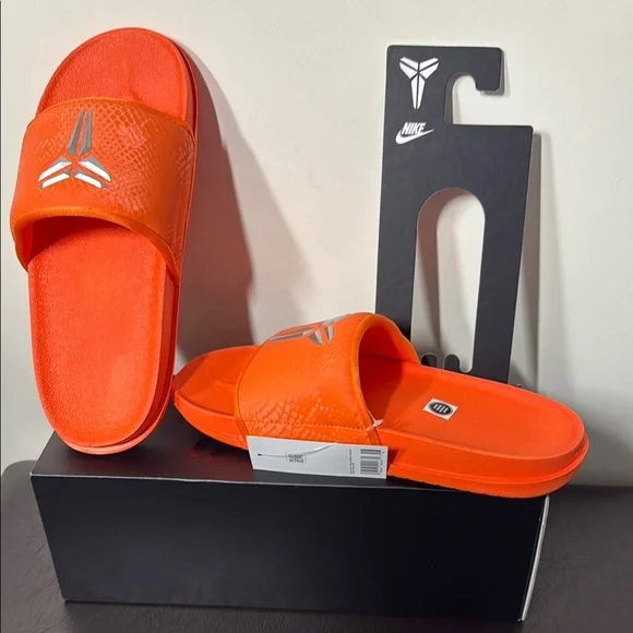 Nike | Shoes | Nike Bright Orange Slides | Poshmark display picture 3